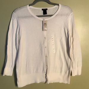 NWT White Cardigan